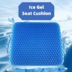 Summer Gel Seat Cushion Breathable Honeycomb Design For Pressure Relief Back Tailbone Pain For Home And Car