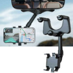 Car Rearview Mirror Swivel Navigation Bracket